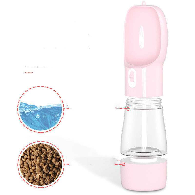 Fantastic 2-in-1 Dog Water Bottle with Treat Storage for Walks