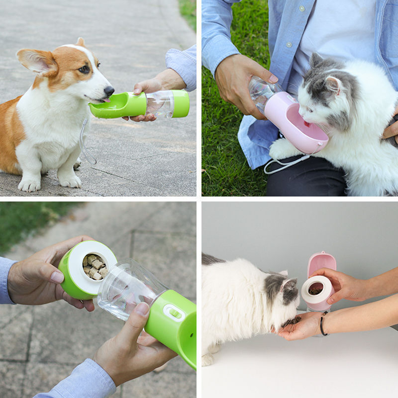 Fantastic 2-in-1 Dog Water Bottle with Treat Storage for Walks