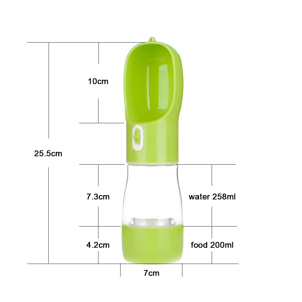 Fantastic 2-in-1 Dog Water Bottle with Treat Storage for Walks