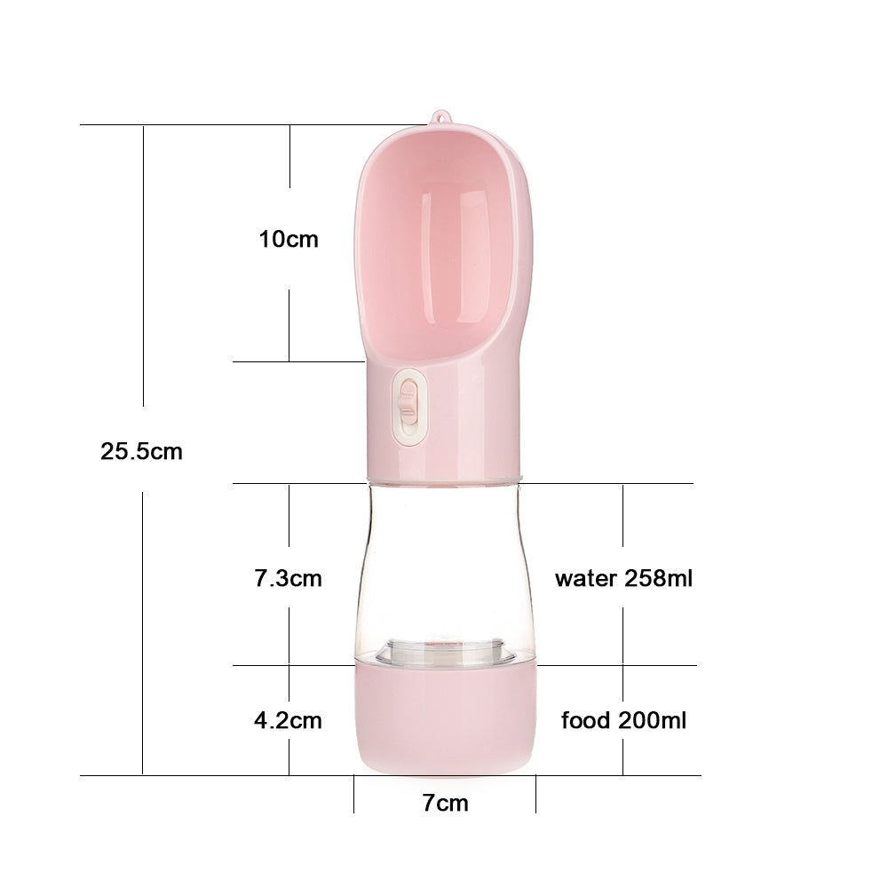 Fantastic 2-in-1 Dog Water Bottle with Treat Storage for Walks