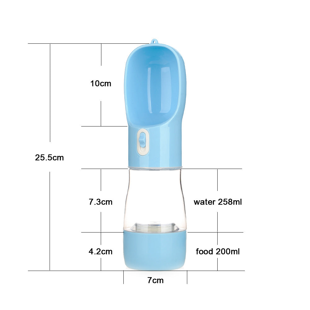 Fantastic 2-in-1 Dog Water Bottle with Treat Storage for Walks