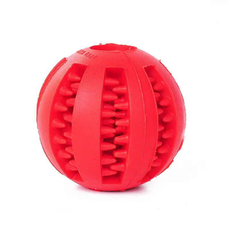 Nontoxic Bite-Resistant Dog Toy Ball – Treat Feeder & Dental Chew