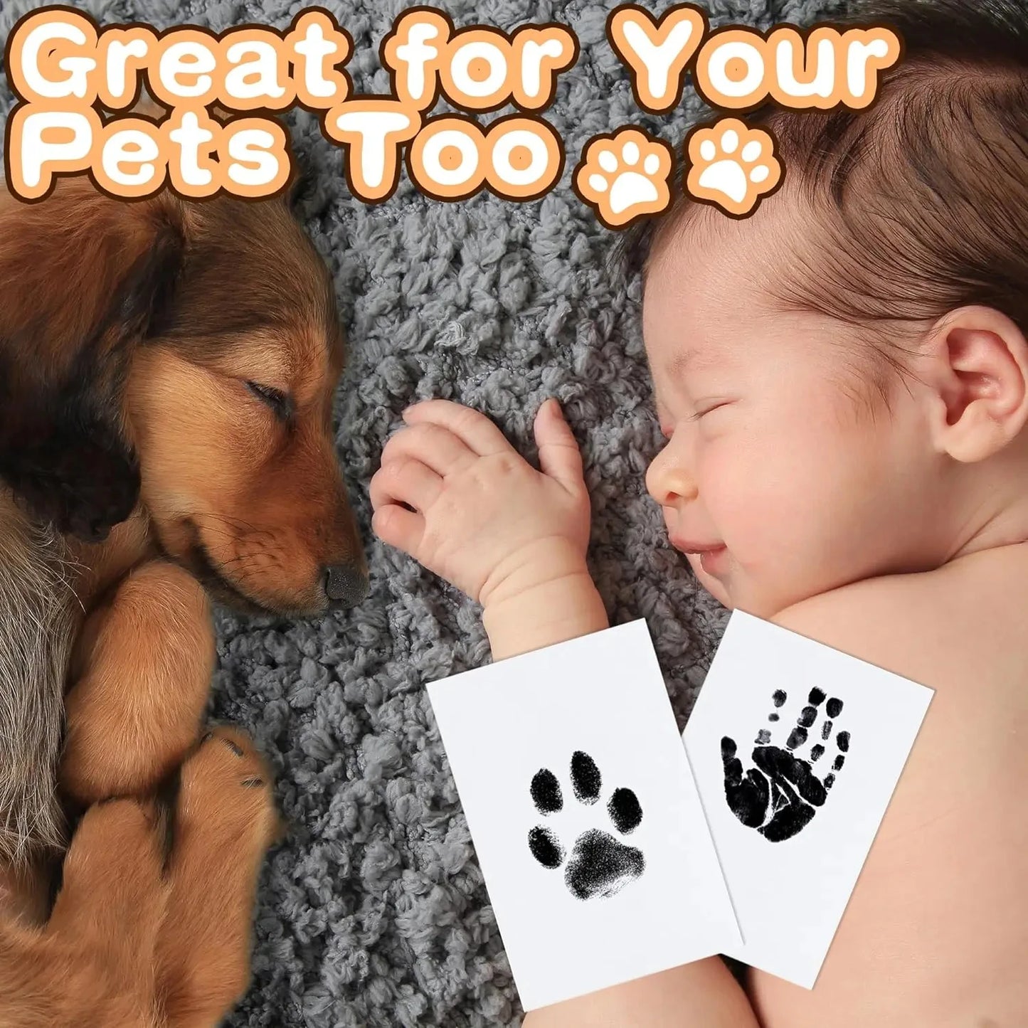 Non-Contact Hand/Footprint Kit for Pets & Babies with Photo Album