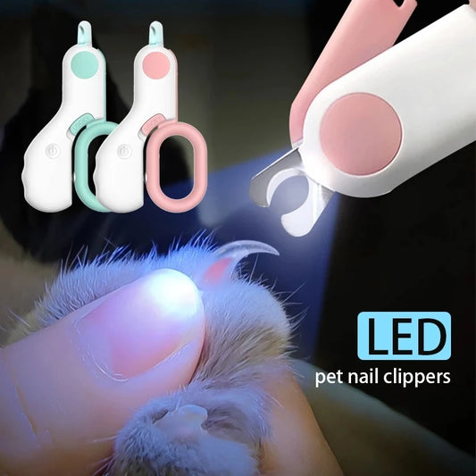 LED Light Pet Nail Clipper – Professional Claw Trimmer