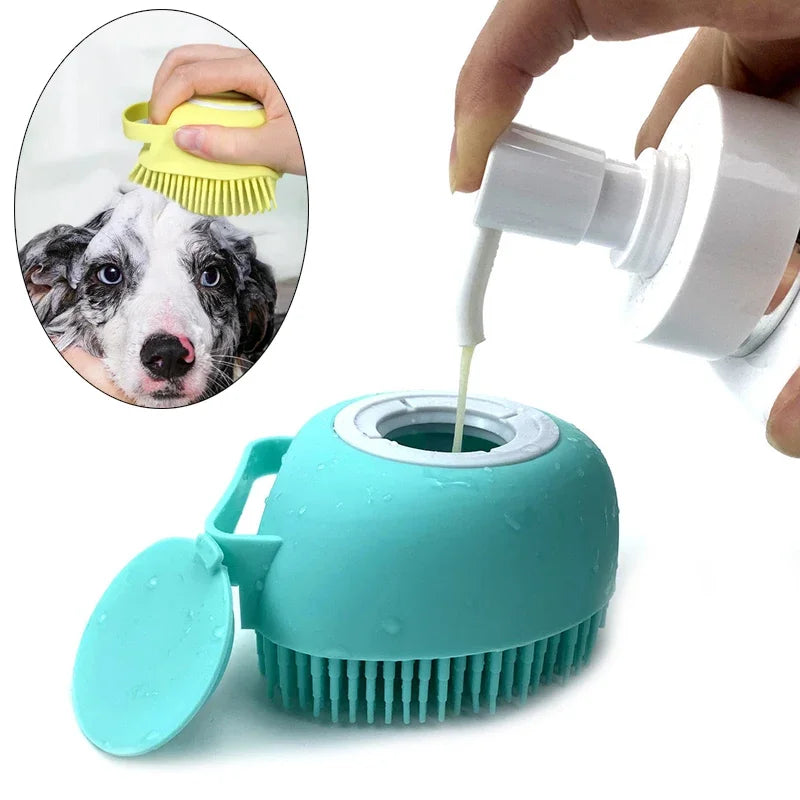 Soft Silicone Pet Bath & Massage Brush