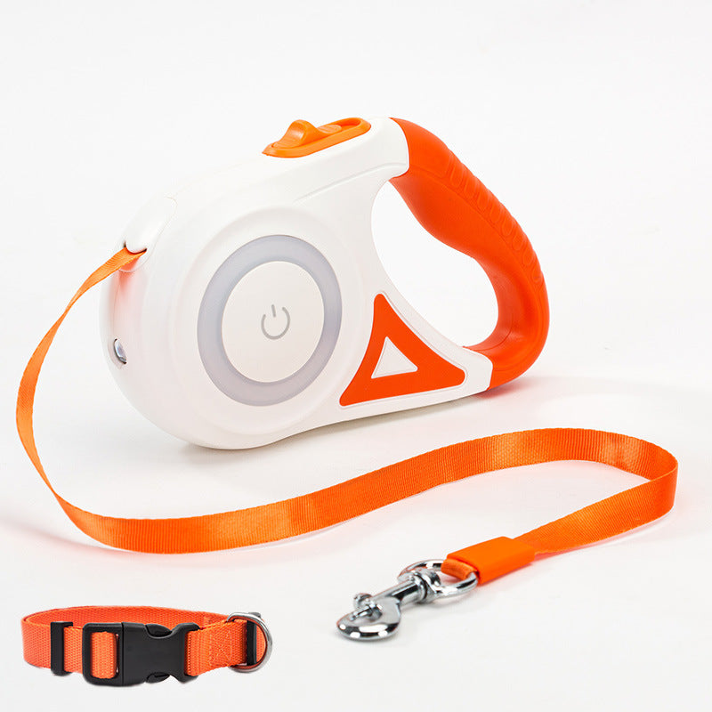 Dog Leash with Spotlight for Enhanced Nighttime Safety